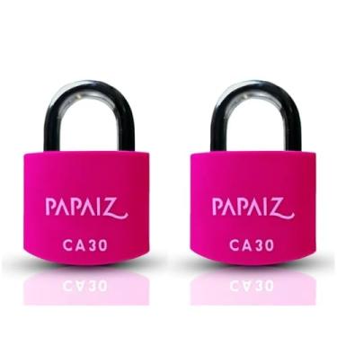 Imagem de Kit com 2 Cadeados em Alumínio 30 mm CA30 Rosa - Alta Resistência e Uso Versátil