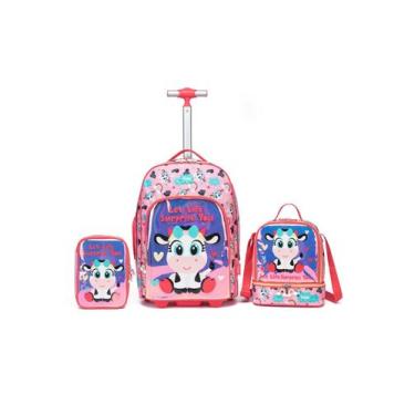 Imagem de Kit Mochila Infantil Menina Yupe Escolar Rosa, U