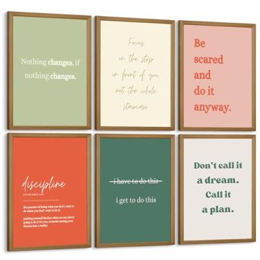 Imagem de Arte de parede de escritório, pôsteres motivacionais, citação inspiradora, decoração de parede, escritório, imagens positivas, arte inspiradora para sala de aula, trabalhos motivacionais, para
