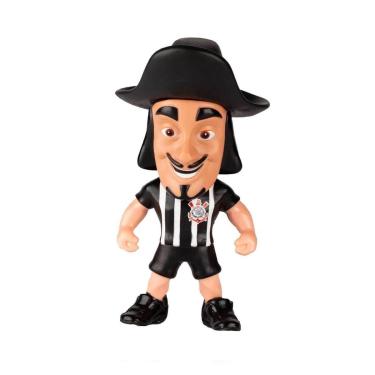 Imagem de BONECO MASCOTE CORINTHIANS PRETO - Polo Art [Cor: Preto]-Unissex