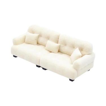 Imagem de Mini Sofá De Pelúcia Para Casa De Bonecas, Decoração De Sala De Estar,