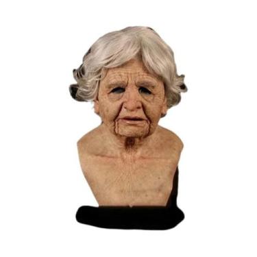 Imagem de Máscara Completa Para Idosos, Fantasia De Halloween Para Avô E Avó, Ac