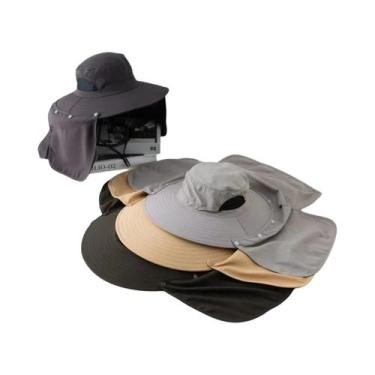 Imagem de Chapéu De Pesca Masculino De Verão Para Proteção Solar Ao Ar Livre Com