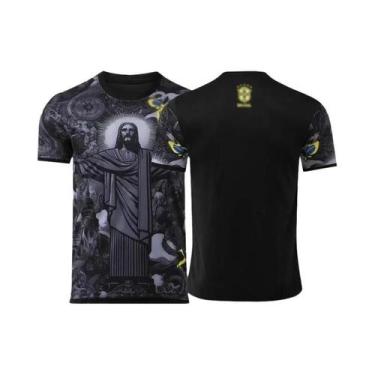 Imagem de Camiseta De Treino De Futebol 3D Jesus Redentor Brasileiro, Secagem Rá