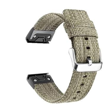 Imagem de SOMKB Pulseira de relógio inteligente Garmin Série MARQ/Epix de 22 mm de nylon de ajuste rápido para Garmin Instinct/Approach S60 S62 Correa (C,22 mm)
