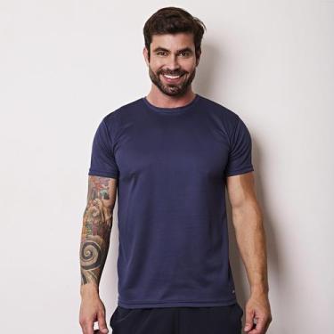 Imagem de Camiseta Masculina Dryfit Esportiva Academia - Próprio, Azul, G3