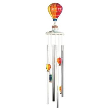 Imagem de ICE ARMOR Balão de ar longo de 58,4 cm, estátua de sino de vento, escultura, ornamento, decoração de jardim, ideias para inauguração de casa, feriados e aniversários, ótima adição colecionável