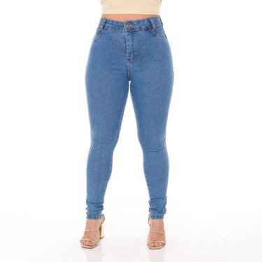 Imagem de Calça jeans classica feminina marmorizada na moda tradicional - Ss Jea