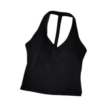 Imagem de Top Esportivo Feminino Sexy Com Decote Em V, Confortável E Respirável 