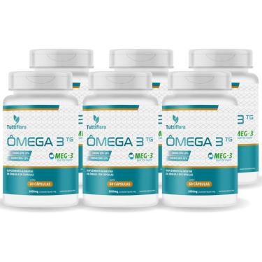 Imagem de Kit Com 06 - Ômega 3 MEG-3 (18% EPA 12% DHA) 60 Capsulas de 1000mg TuttiFlora-Unissex