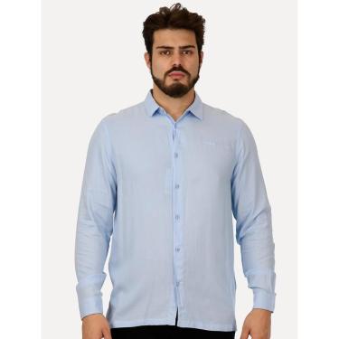 Imagem de Camisa Colcci Masculina Relax Logo Azul Claro-Masculino