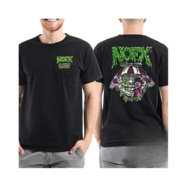 Imagem de Camiseta De Algodão Gráfica Unissex Da Banda De Rock NOFX Para Homens 