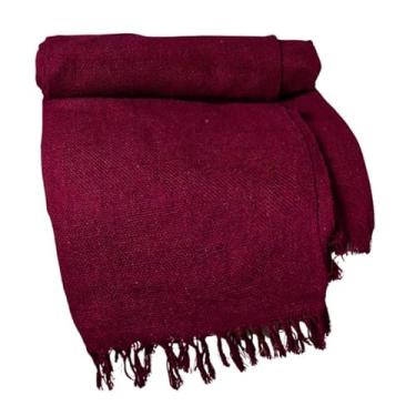 Imagem de Manta Decorativa para Sofá Gigante em Algodão – Para Sala e Ambiente Aconchegante(Vinho)