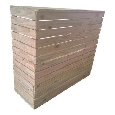 Imagem de Balcão de Pallet 120x40x102 cm - Móvel de Madeira Reaproveitada - PALL