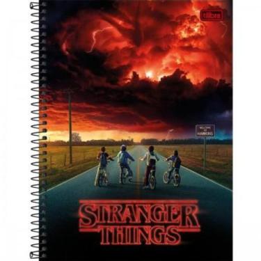 Imagem de Caderno C/D 10 Materias Stranger Things 160 Folhas Tilibra
