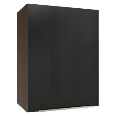 Imagem de Armário Aéreo 50cm 1 Porta Rustic/preto Lux Madesa Rustic/preto