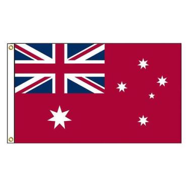 Imagem de Bandeira australiana com bandeira vermelha, bandeira de poliéster 90x1
