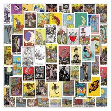 Imagem de Adesivos, cartas de tarô, 60 peças, decalques de baralho de cartas de 
