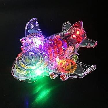 Imagem de Armazenamento de brinquedos, transporte, carga de avião com luzes e mú