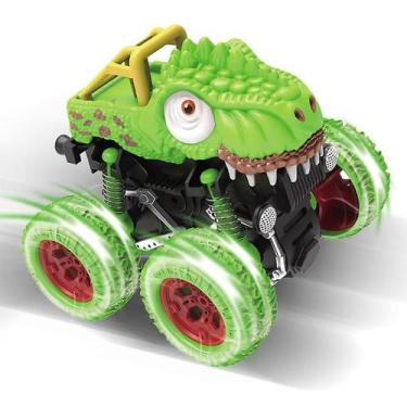 Imagem de Caminhão off-road de brinquedo infantil Cartoon Dinosaur Inertia Stunt