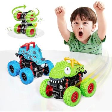 Imagem de Conjunto de brinquedos Truck Playset GoDinosaur Push and Go Dinosaur, 