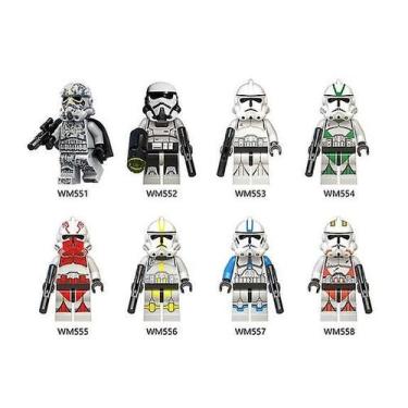 Imagem de Bloco de construção: minifiguras de brinquedo de Star Wars Storm Clone