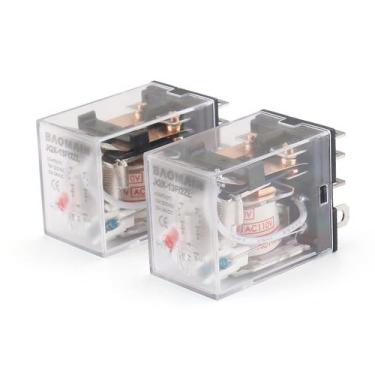Imagem de Relé de potência Baomain JQX-13F/2Z DPDT 8 pinos 10A 220VAC/24VDC