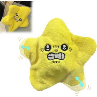 Imagem de Brinquedo de pelúcia Angry Star Moving Amarelo 22cm - Gloome Store