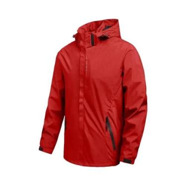 Imagem de Capa De Chuva Masculina Leve, Impermeável E À Prova De Vento Com Capuz