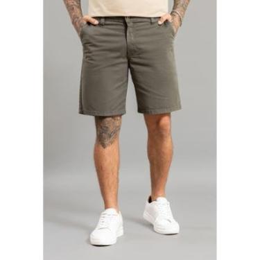 Imagem de Bermuda Sarja Color Sport Fino Com Bolsos Masculina Dialogo-Masculino