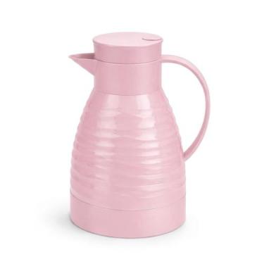 Imagem de Garrafa Térmica Capri 1L Rosa ou Preto com Ampola de Vidro para Alta C
