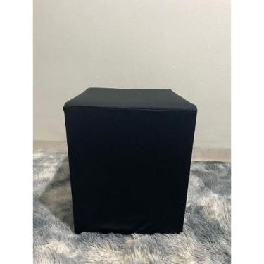 Imagem de Capas De Puff Quadrado 35 cm x 35 cm Malha Com Elástico Oferta Linda -