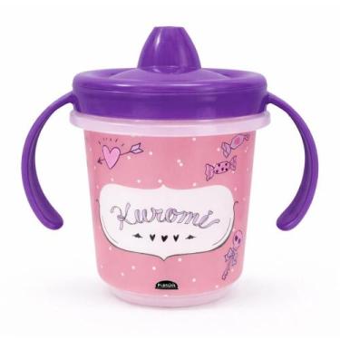 Imagem de Caneca Infantil Treinamento Transição Com Alça E Tampa 280ml - - PLASU