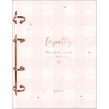 Imagem de Agenda Planner Argolado 17,7 x 24 cm Soho 90G 2025 Tilibra, Rosa Claro