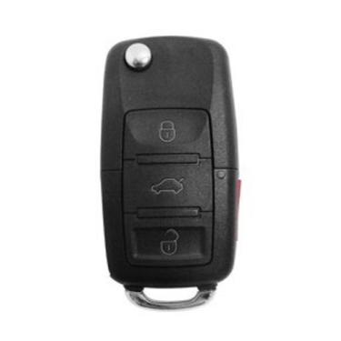 Imagem de Chave Canivete Ford Controle 3 Botões + Panico - 60496 - Genérico