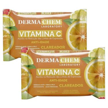 Imagem de Kit 2 Lenços Demaquilante Reduz Rugas Vitamina C E Dermachem
