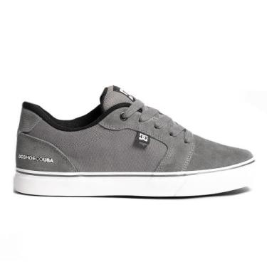 Imagem de Tênis DC Shoes Anvil Blast SM25 Grey/White, 34, Cinza claro