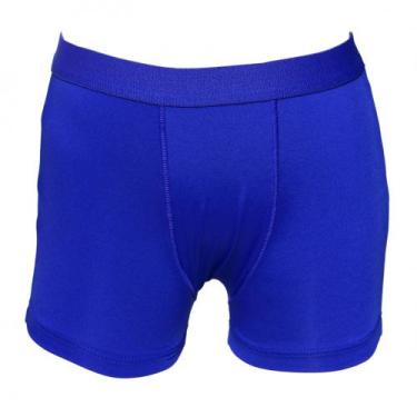 Imagem de Cueca Boxer Infantil Lisa Cor:Azul BicTamanho:G - Optiz, Azul bic, G