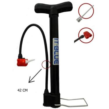 Imagem de Bomba De Ar Encher Pneu Bike Bicicleta Moto Bola Balão Forte - IT-BLUE
