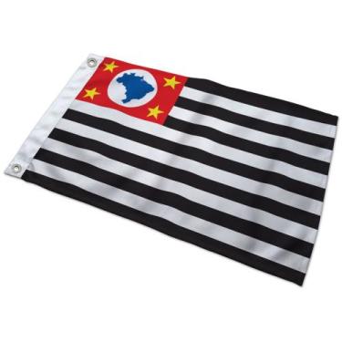 Imagem de Bandeira Do Estado De São Paulo 60 X 90 Cm - maranata