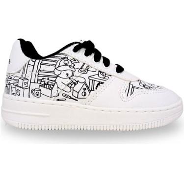 Imagem de MP 2549S - Tenis Infatil Mini-Pé Goods, Branco, Preto, 27