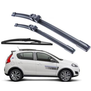 Imagem de kit 3 Palheta Limpador Parabrisa Compativel Com Novo Palio Attractive 