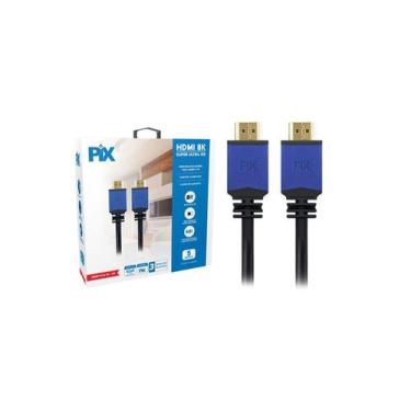 Imagem de Cabo Hdmi 2.1 Dinâmico Hdr 4k 144hz 8k 120hz 5 Metros Top - PIX