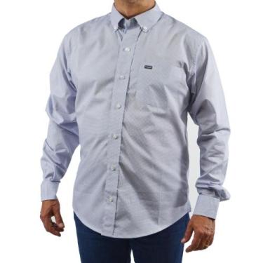 Imagem de Camisa Manga Longa Masculina 100% Algodao Dawson 9005, Branco, P