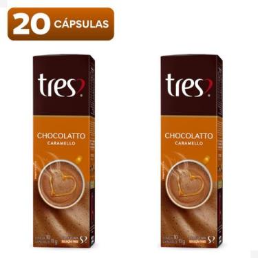 Imagem de Kit de 20x Cápsulas Chocolatto Caramello Chocolate Quente Especial das