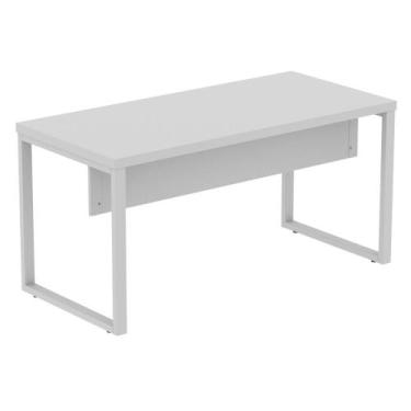 Imagem de Mesa Secretaria 134X60x75 Pe40 Pe Tubular Cinza - Pandin