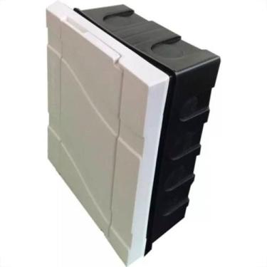 Imagem de Centrinho Thompson Pvc Para Embutir 3 Disjuntores Nema / 4 Din Branco 