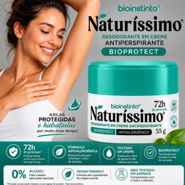 Imagem de Desodorante em Creme Naturíssimo Bioinstinto 55g  Até 72 Horas de Prot