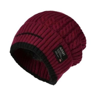 Imagem de Gorro De Inverno Unissex Grosso E Quente, Boné De Ciclismo Tricotado P