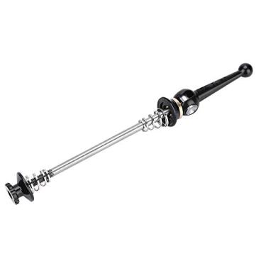 Imagem de Bicaquu Espetos de bicicleta de liga de titânio 74/100/130/135 mm de liberação rápida para mountain road bike (100 mm-preta)